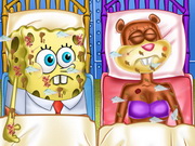 الاسعافات الاولية سبونج بوب وساندي: spongebob and sandy first aid