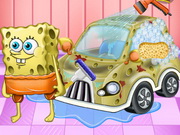 تنظيف عربة سبونج بوب من الاوساخ: spongebob car cleaning