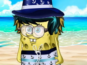 تصفيف الشعر وتلبيس في اجازة الصيف: spongebob's summer life