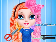طفلة السا تصميم تسريحة الشعر